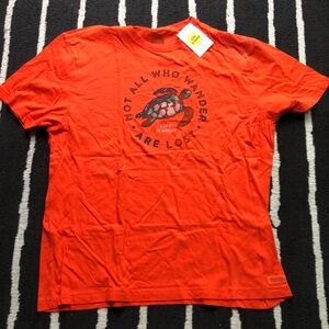 Life Is Good XL orange t-shirt